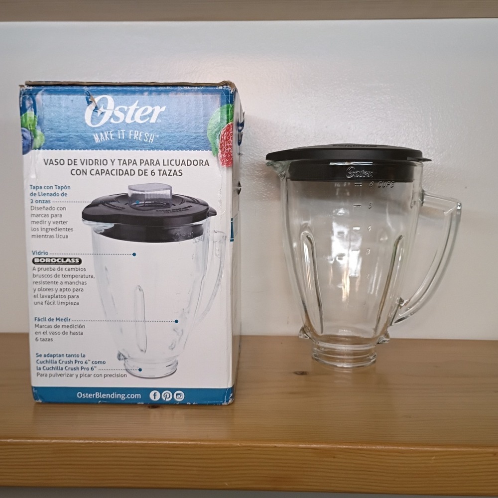 Oster BLSTAJ-CB Blender‎ 6-Cup Glass Pitcher & Black Lid Replacement Parts